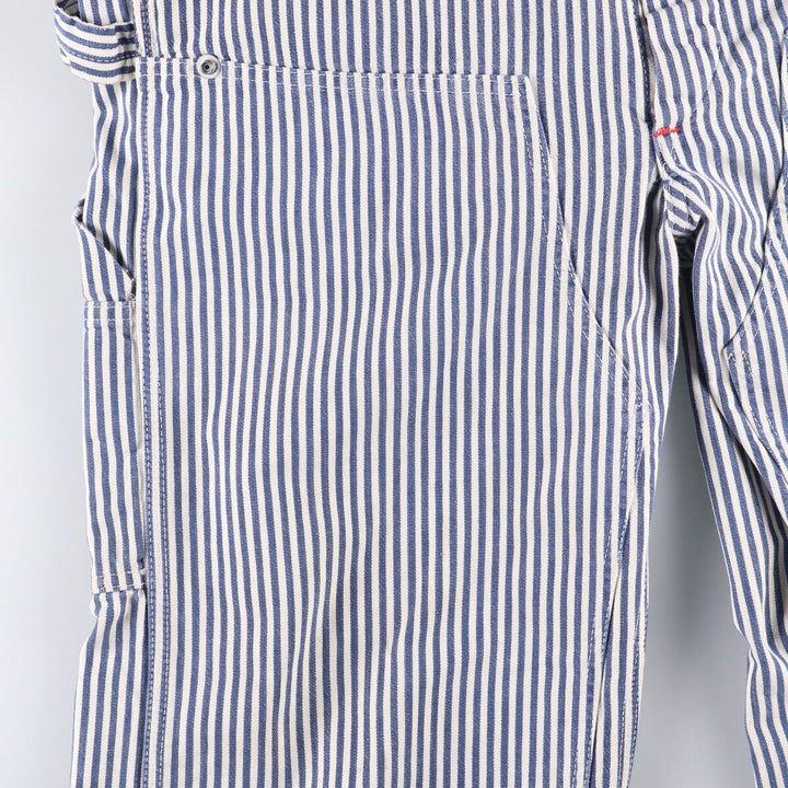 Special Price: 70'S Vintage Big Mac Hickory Stripe Overalls, Men's Size W37 unclear blue type Vintage Second Hand