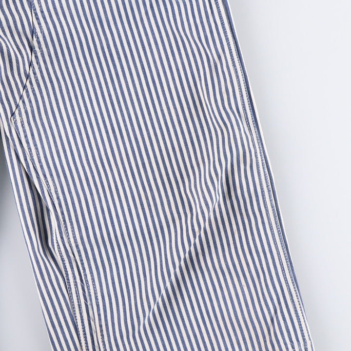 Special Price: 70'S Vintage Big Mac Hickory Stripe Overalls, Men's Size W37 unclear blue type Vintage Second Hand