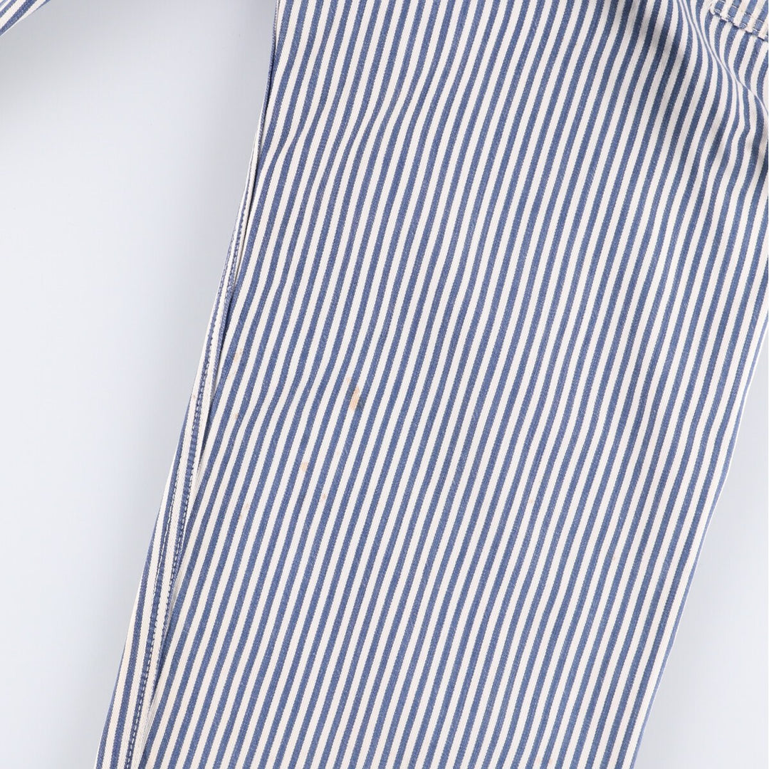 Special Price: 70'S Vintage Big Mac Hickory Stripe Overalls, Men's Size W37 unclear blue type Vintage Second Hand