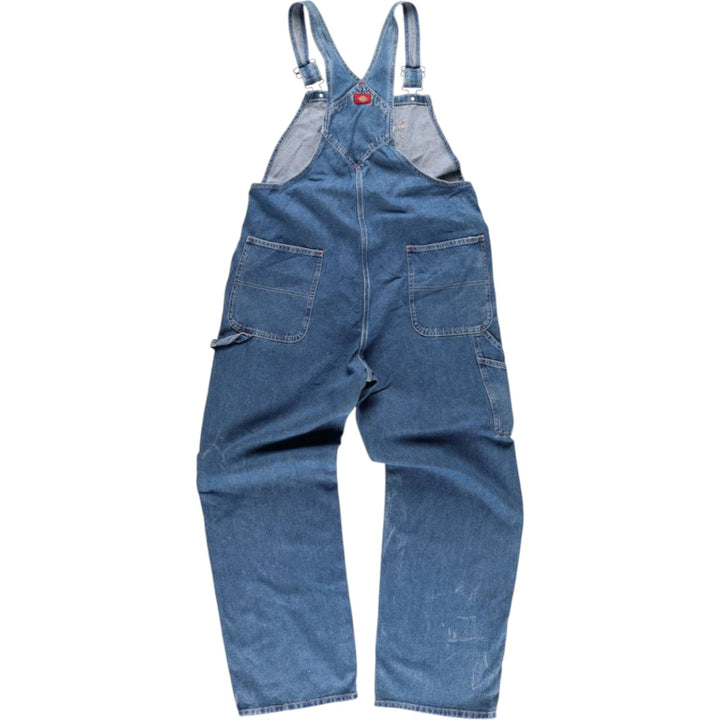 Dickies denim overalls for men, equivalent to W39 cotton blue type Vintage Second Hand
