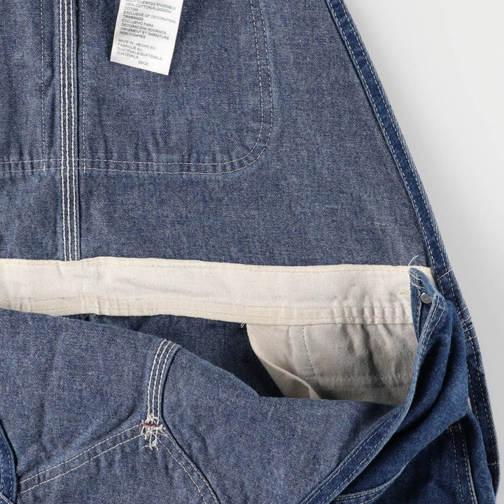 Dickies Men's Oversized Denim Overalls (Size W41) cotton blue type Vintage Second Hand