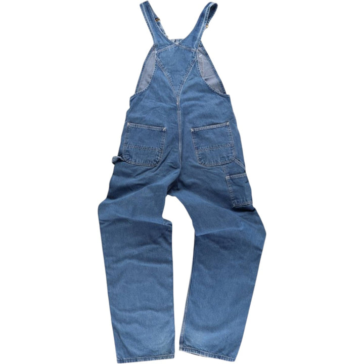 00'S Carhartt denim overalls, made in the USA, men's w36 equivalent cotton blue type Vintage Second Hand