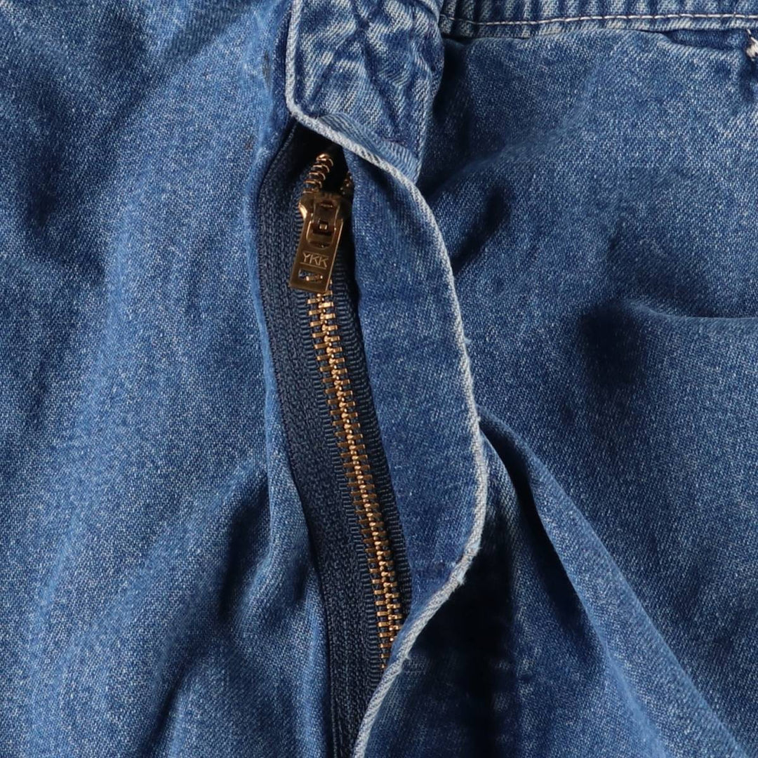 00'S Carhartt denim overalls, made in the USA, men's w36 equivalent cotton blue type Vintage Second Hand