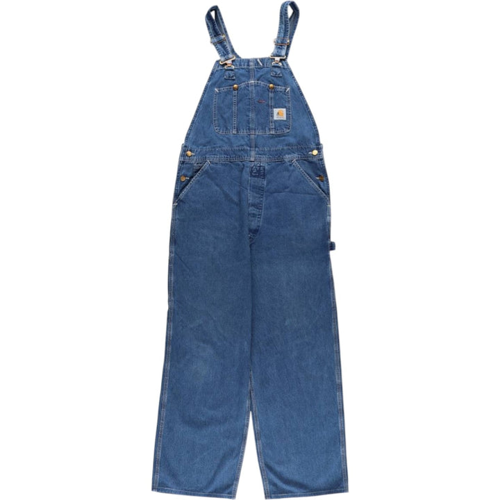 Carhartt denim overalls for men, equivalent to w36 unclear blue type Vintage Second Hand