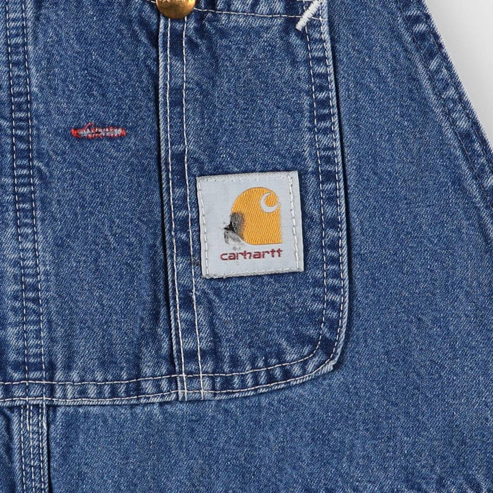 Carhartt denim overalls for men, equivalent to w36 unclear blue type Vintage Second Hand