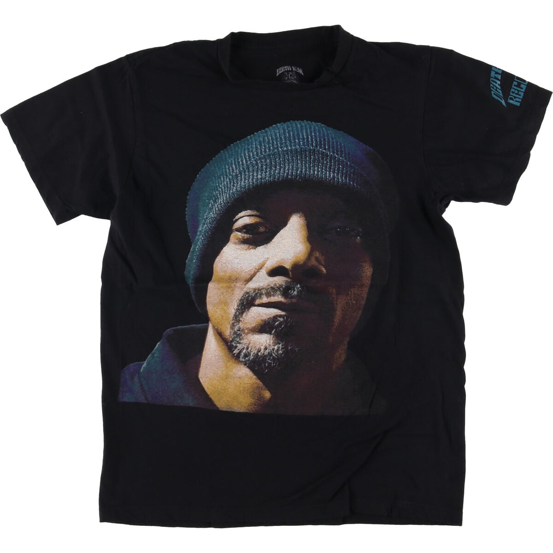 SNOOP DOGG Snoop Dogg Rap T-shirt Rap T Men's M size cotton black type Vintage Second Hand