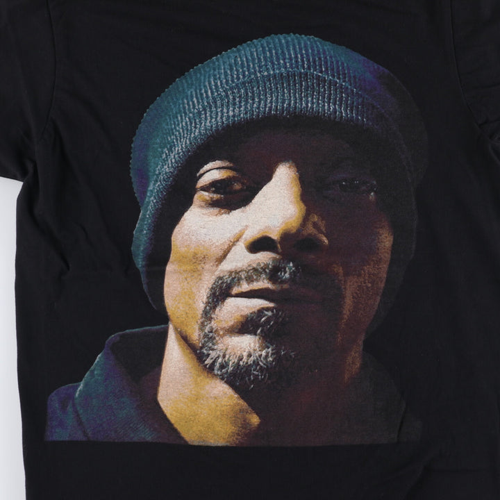 SNOOP DOGG Snoop Dogg Rap T-shirt Rap T Men's M size cotton black type Vintage Second Hand