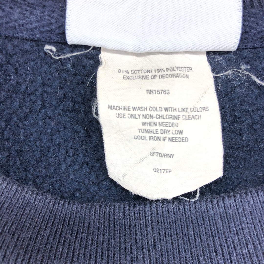 Champion REVERSE WEAVE Stars and Stripes Logo Sweatshirt, Men's Size L cotton navy blue type Vintage Second Hand