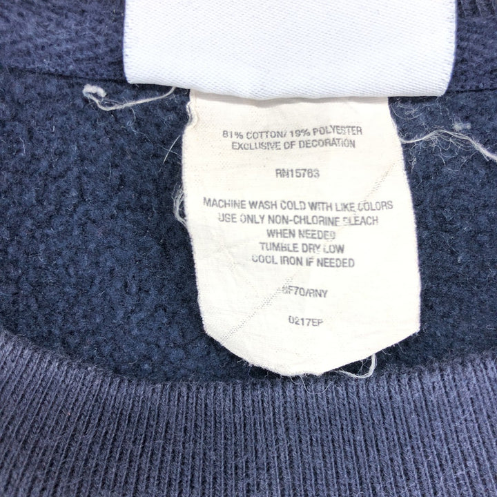 Champion REVERSE WEAVE Stars and Stripes Logo Sweatshirt, Men's Size L cotton navy blue type Vintage Second Hand