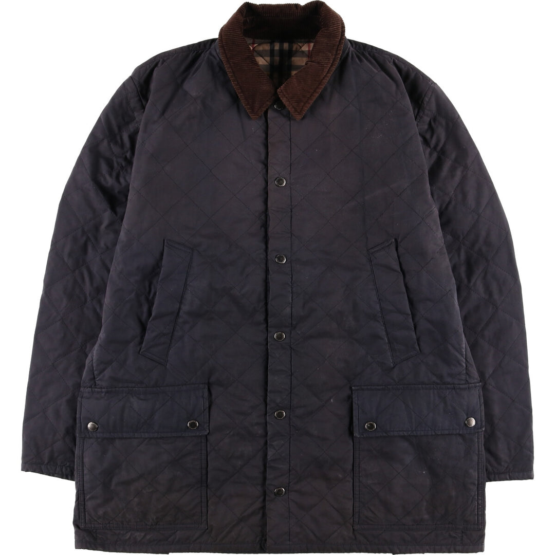 Burberry's BURBERRY LONDON padded quilted puffer jacket, men's size XL unclear black type Vintage Second Hand