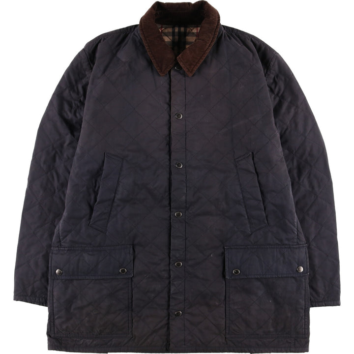 Burberry's BURBERRY LONDON padded quilted puffer jacket, men's size XL unclear black type Vintage Second Hand