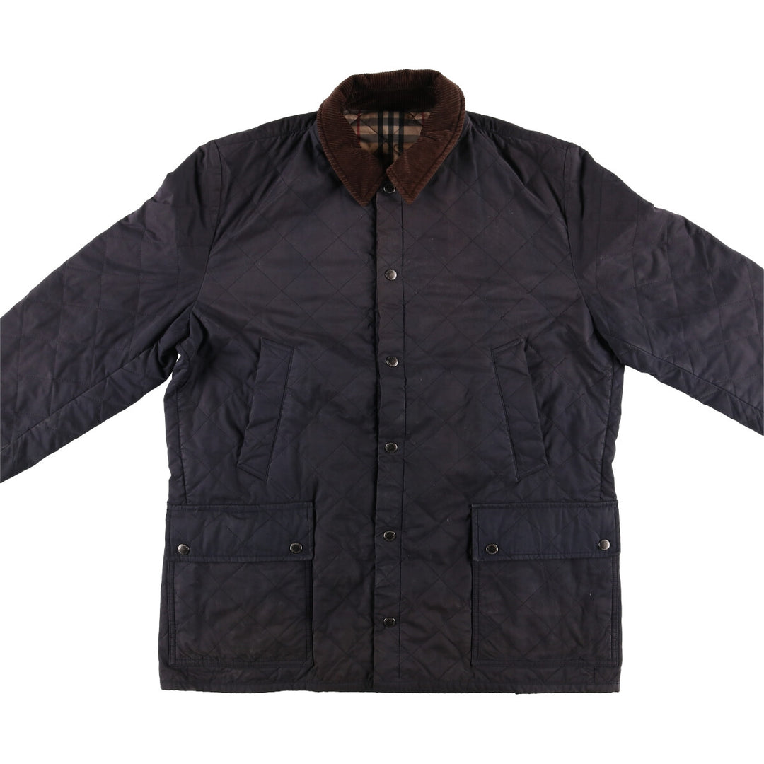 Burberry's BURBERRY LONDON padded quilted puffer jacket, men's size XL unclear black type Vintage Second Hand