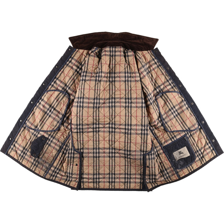 Burberry's BURBERRY LONDON padded quilted puffer jacket, men's size XL unclear black type Vintage Second Hand