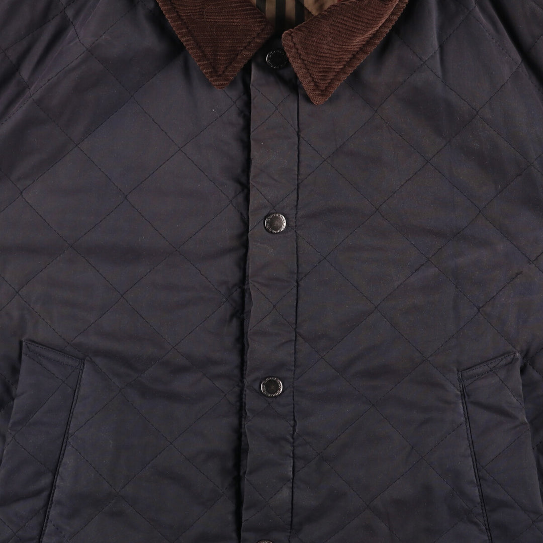 Burberry's BURBERRY LONDON padded quilted puffer jacket, men's size XL unclear black type Vintage Second Hand