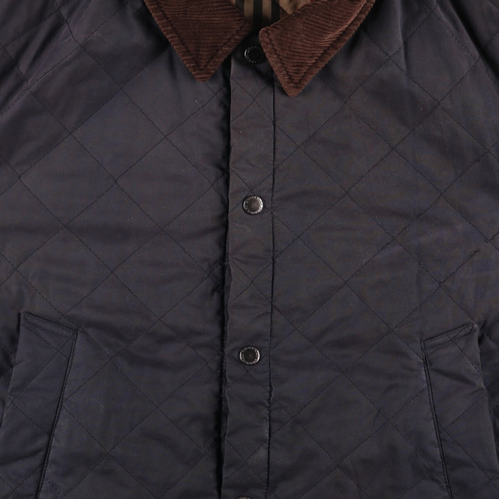 Burberry's BURBERRY LONDON padded quilted puffer jacket, men's size XL unclear black type Vintage Second Hand