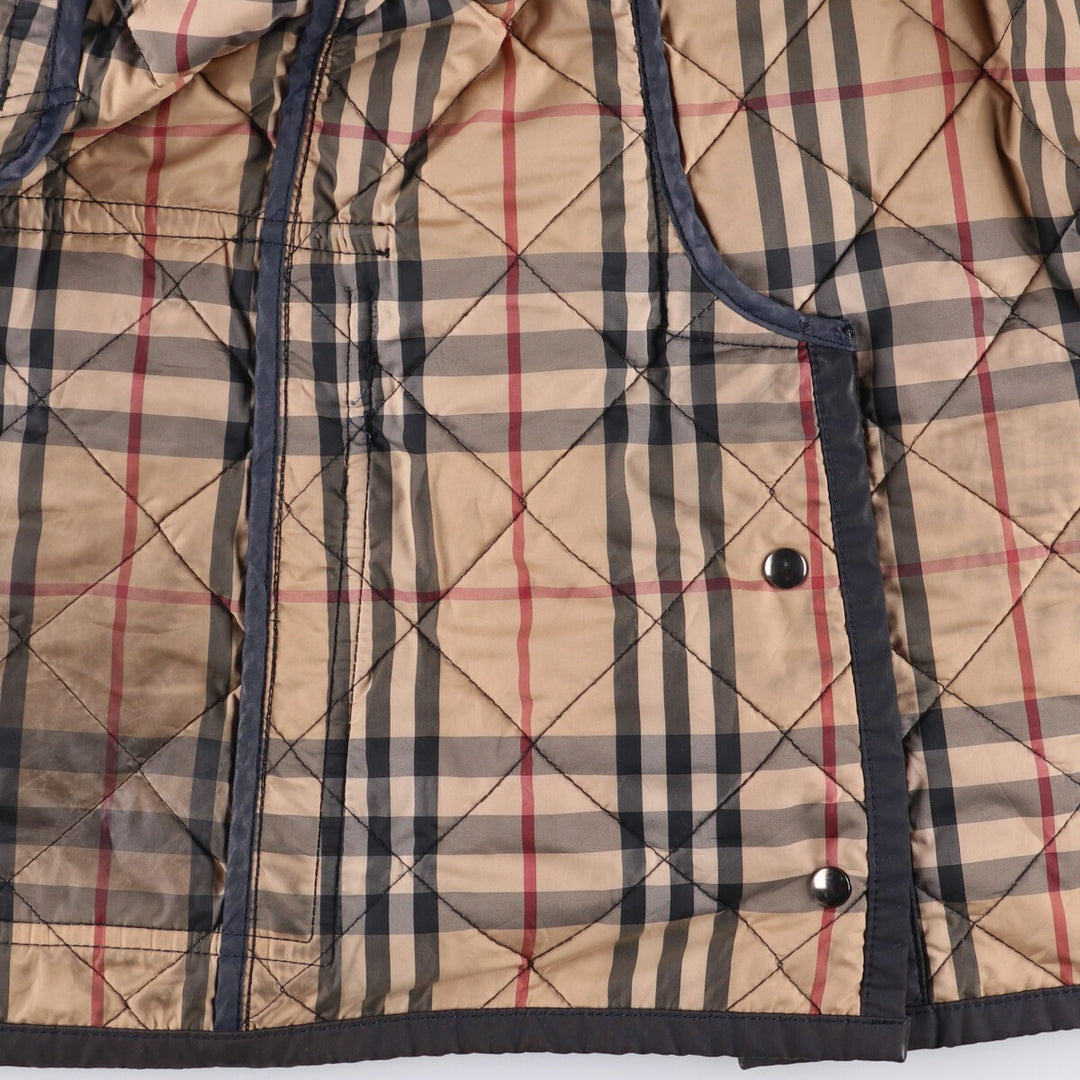 Burberry's BURBERRY LONDON padded quilted puffer jacket, men's size XL unclear black type Vintage Second Hand