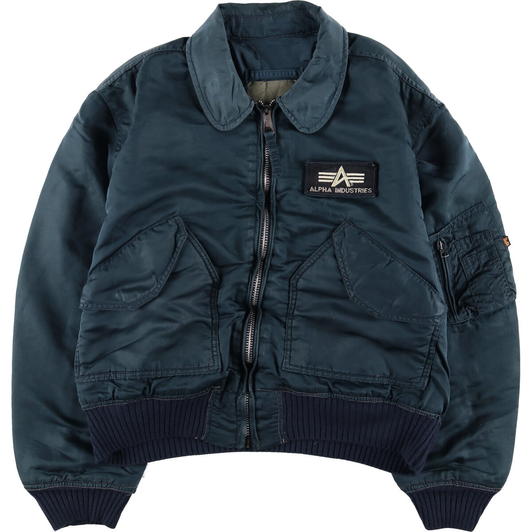 90'S Civilian Alpha CWU-45 Nylon navy blue type Vintage Second Hand
