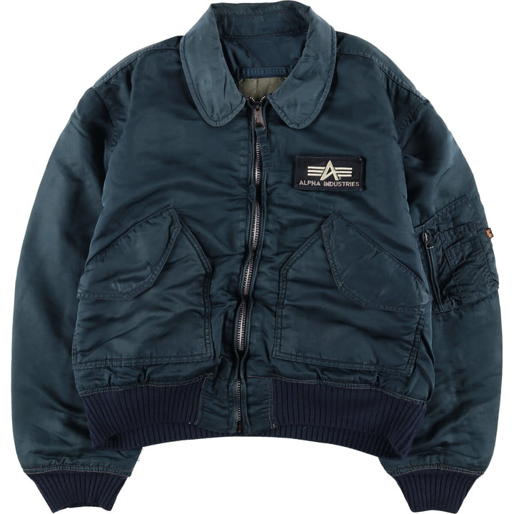 90'S Civilian Alpha CWU-45 Nylon navy blue type Vintage Second Hand