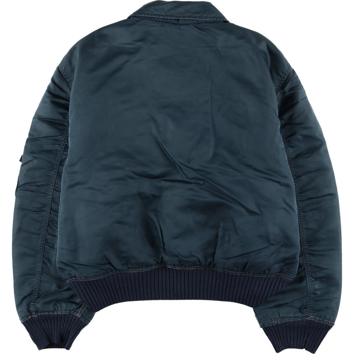 90'S Civilian Alpha CWU-45 Nylon navy blue type Vintage Second Hand