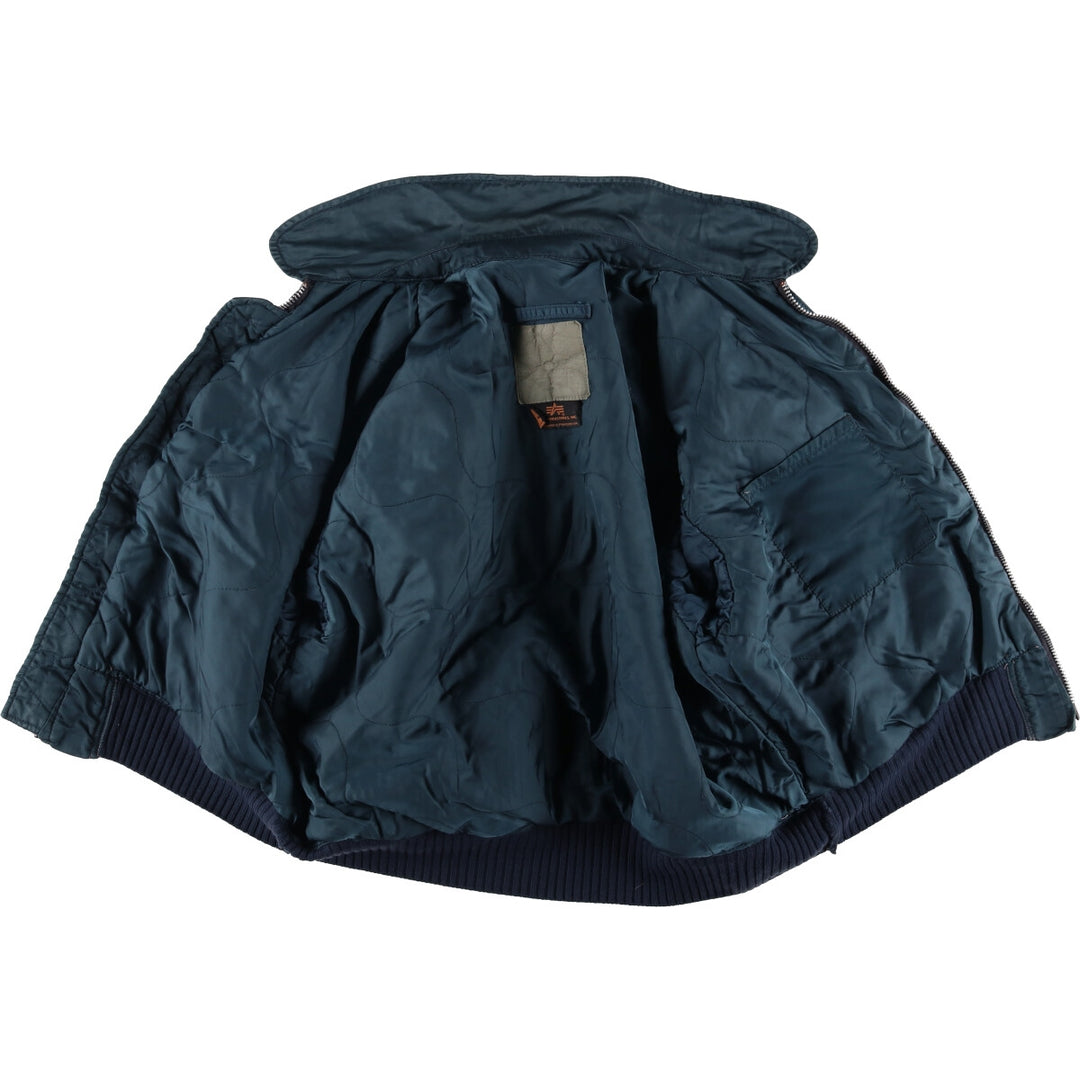 90'S Civilian Alpha CWU-45 Nylon navy blue type Vintage Second Hand