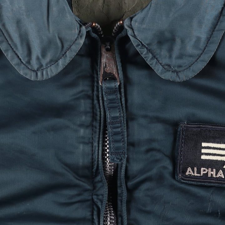 90'S Civilian Alpha CWU-45 Nylon navy blue type Vintage Second Hand