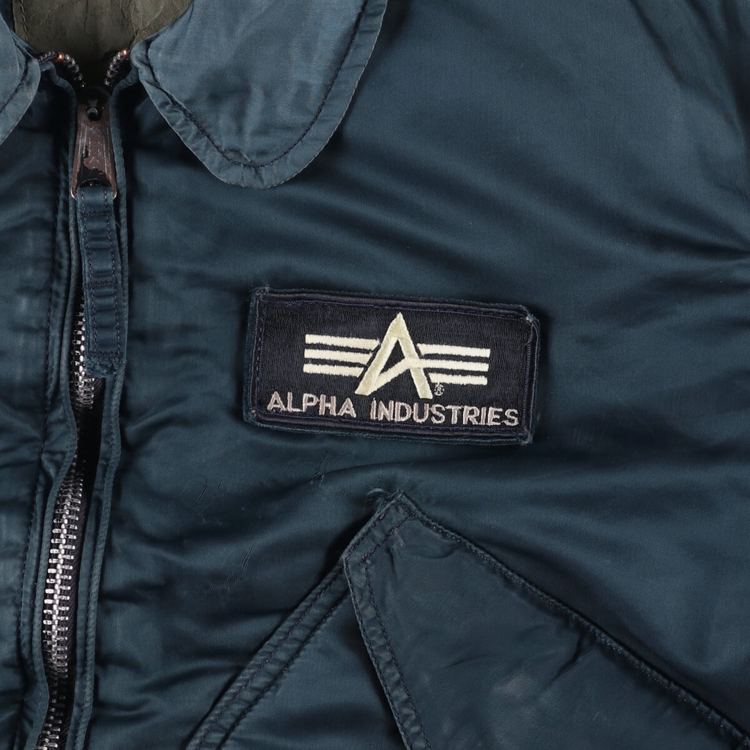 90'S Civilian Alpha CWU-45 Nylon navy blue type Vintage Second Hand