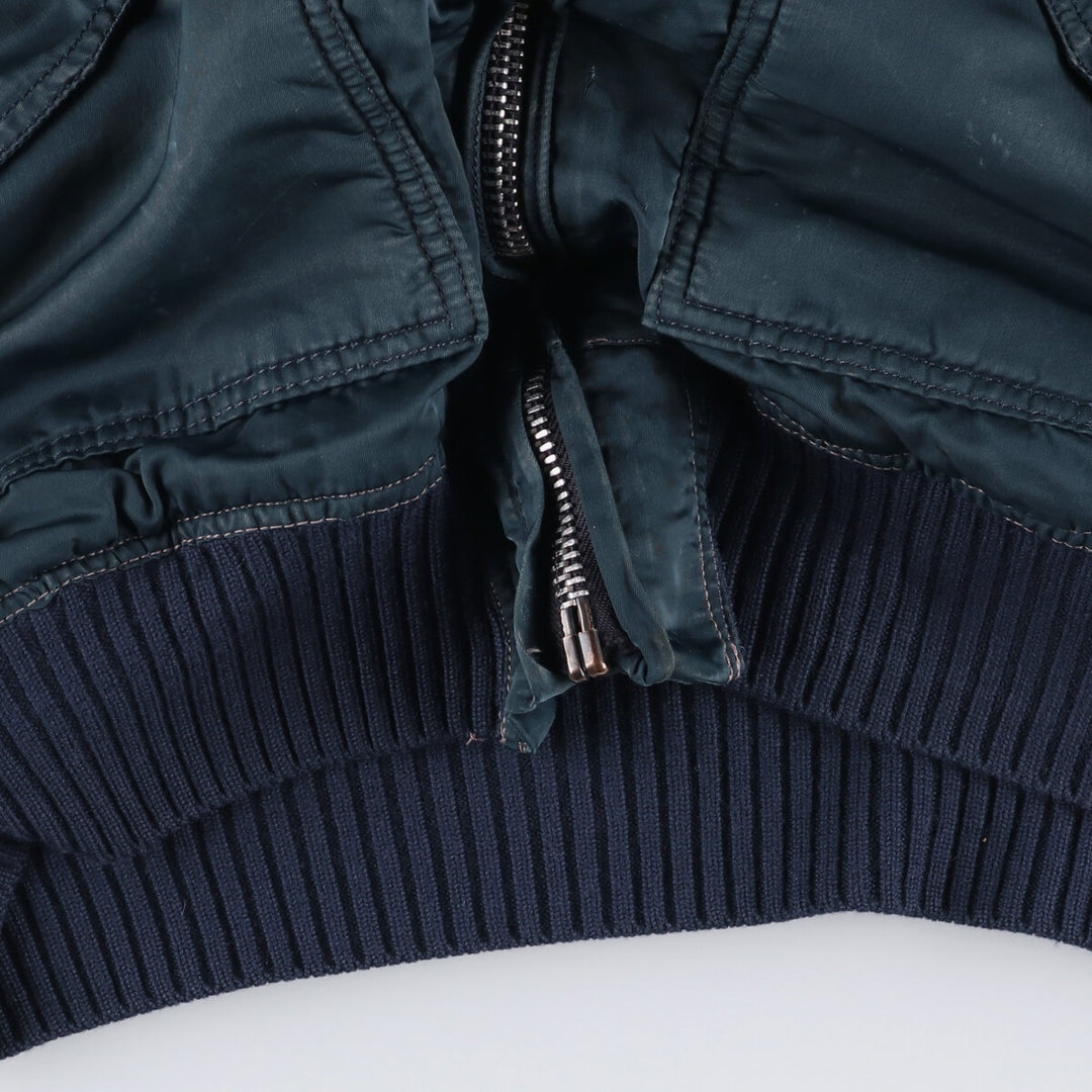 90'S Civilian Alpha CWU-45 Nylon navy blue type Vintage Second Hand