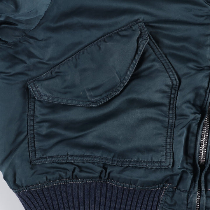 90'S Civilian Alpha CWU-45 Nylon navy blue type Vintage Second Hand