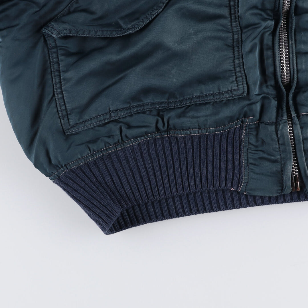 90'S Civilian Alpha CWU-45 Nylon navy blue type Vintage Second Hand