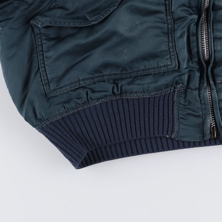 90'S Civilian Alpha CWU-45 Nylon navy blue type Vintage Second Hand