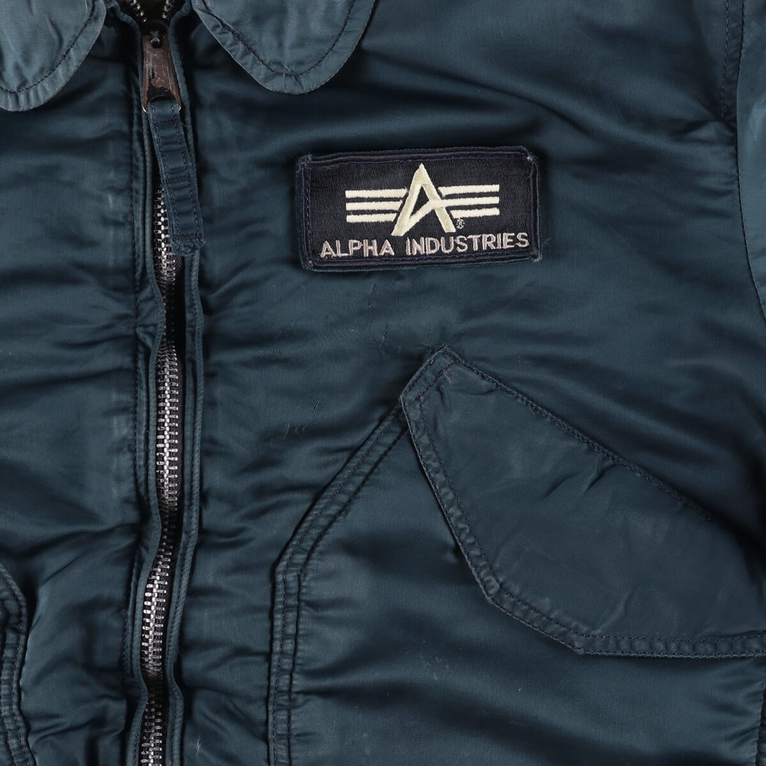 90'S Civilian Alpha CWU-45 Nylon navy blue type Vintage Second Hand