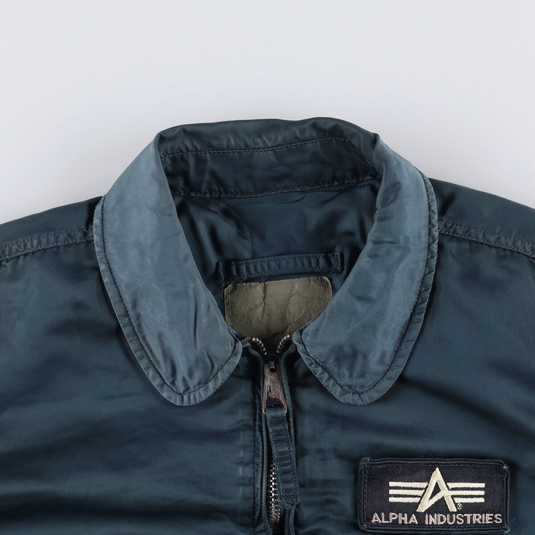 90'S Civilian Alpha CWU-45 Nylon navy blue type Vintage Second Hand