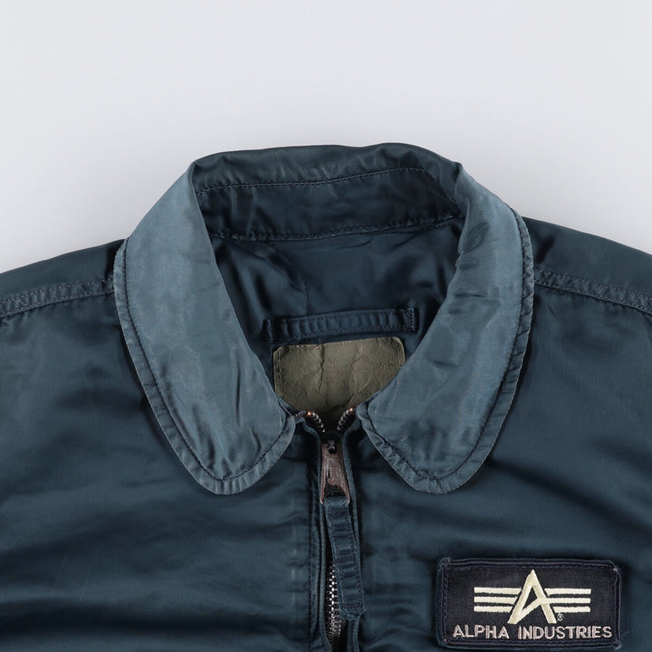 90'S Civilian Alpha CWU-45 Nylon navy blue type Vintage Second Hand