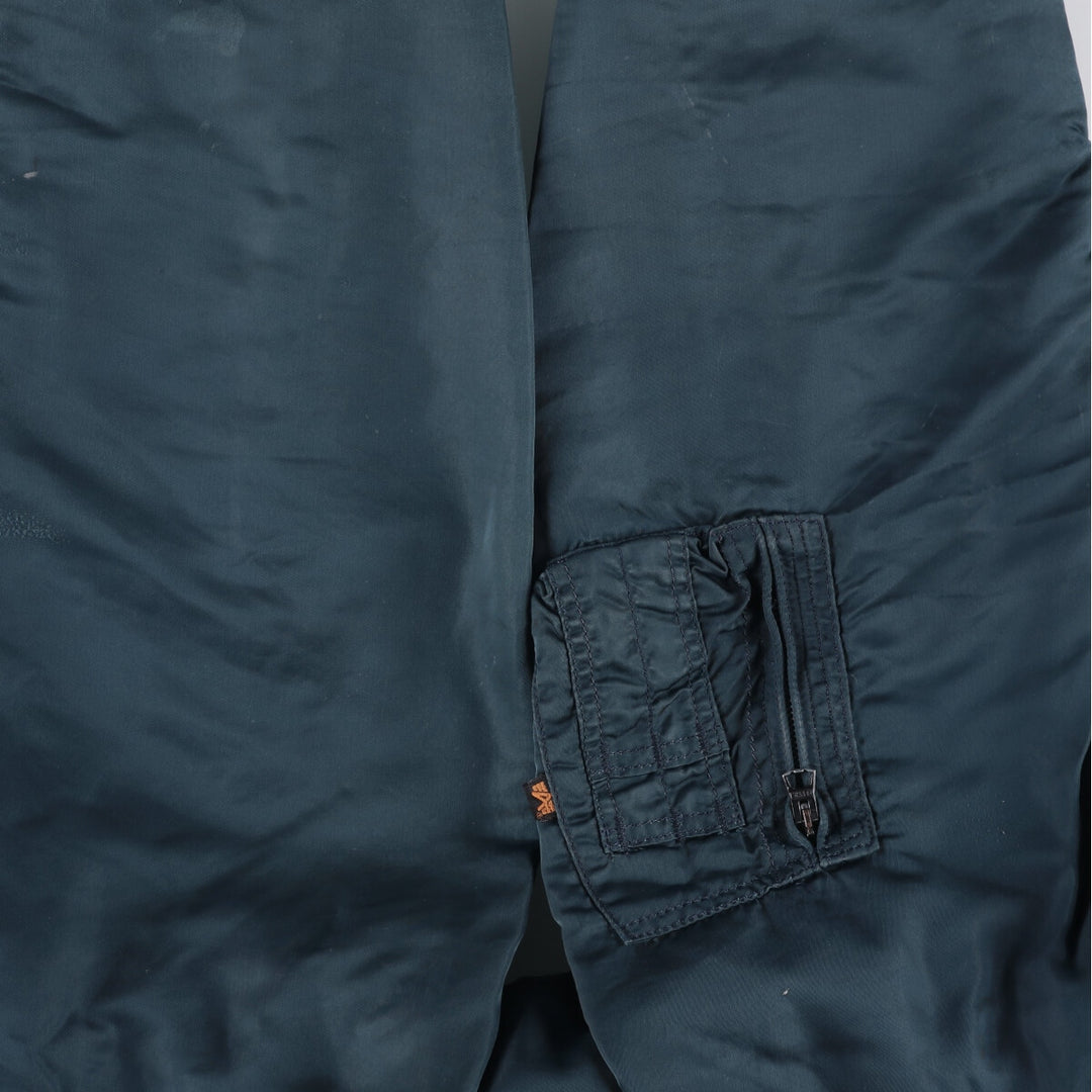 90'S Civilian Alpha CWU-45 Nylon navy blue type Vintage Second Hand