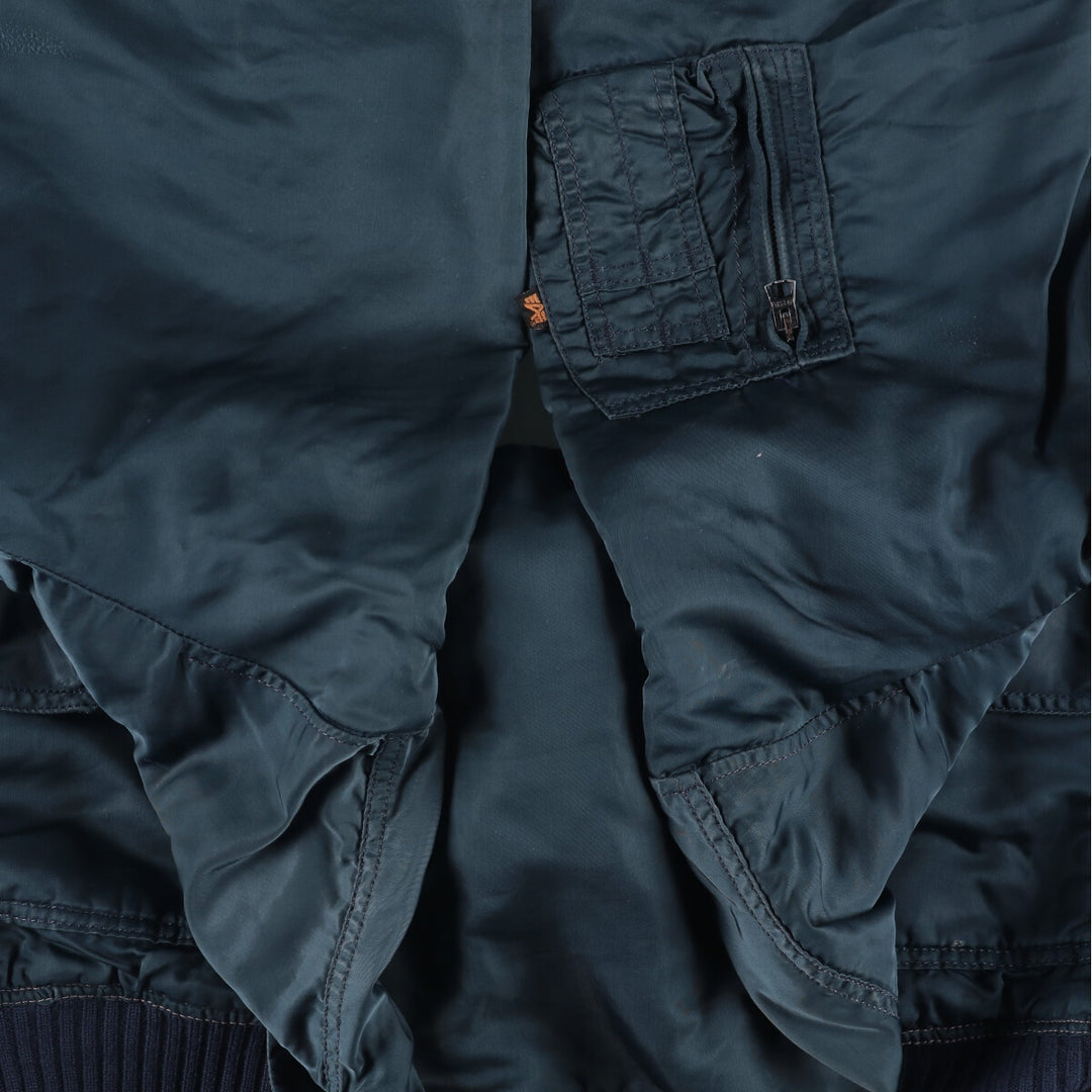 90'S Civilian Alpha CWU-45 Nylon navy blue type Vintage Second Hand