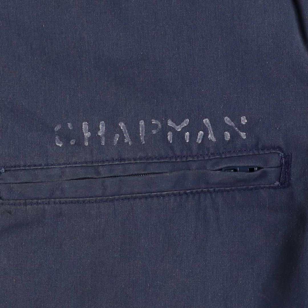 Vintage 1980'S Utility Jacket, Men's Blue, Made in USA, Size M polyester navy blue type Vintage Second Hand