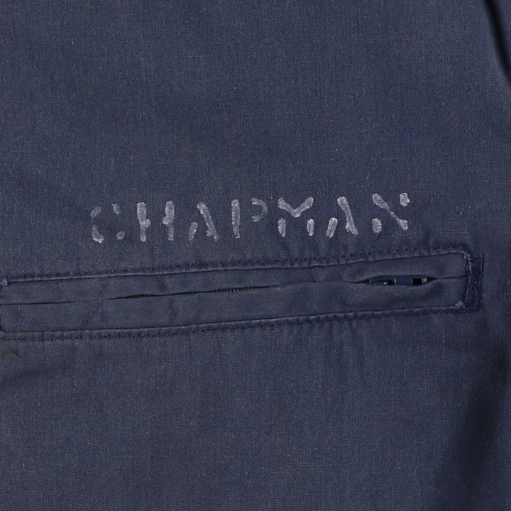 Vintage 1980'S Utility Jacket, Men's Blue, Made in USA, Size M polyester navy blue type Vintage Second Hand