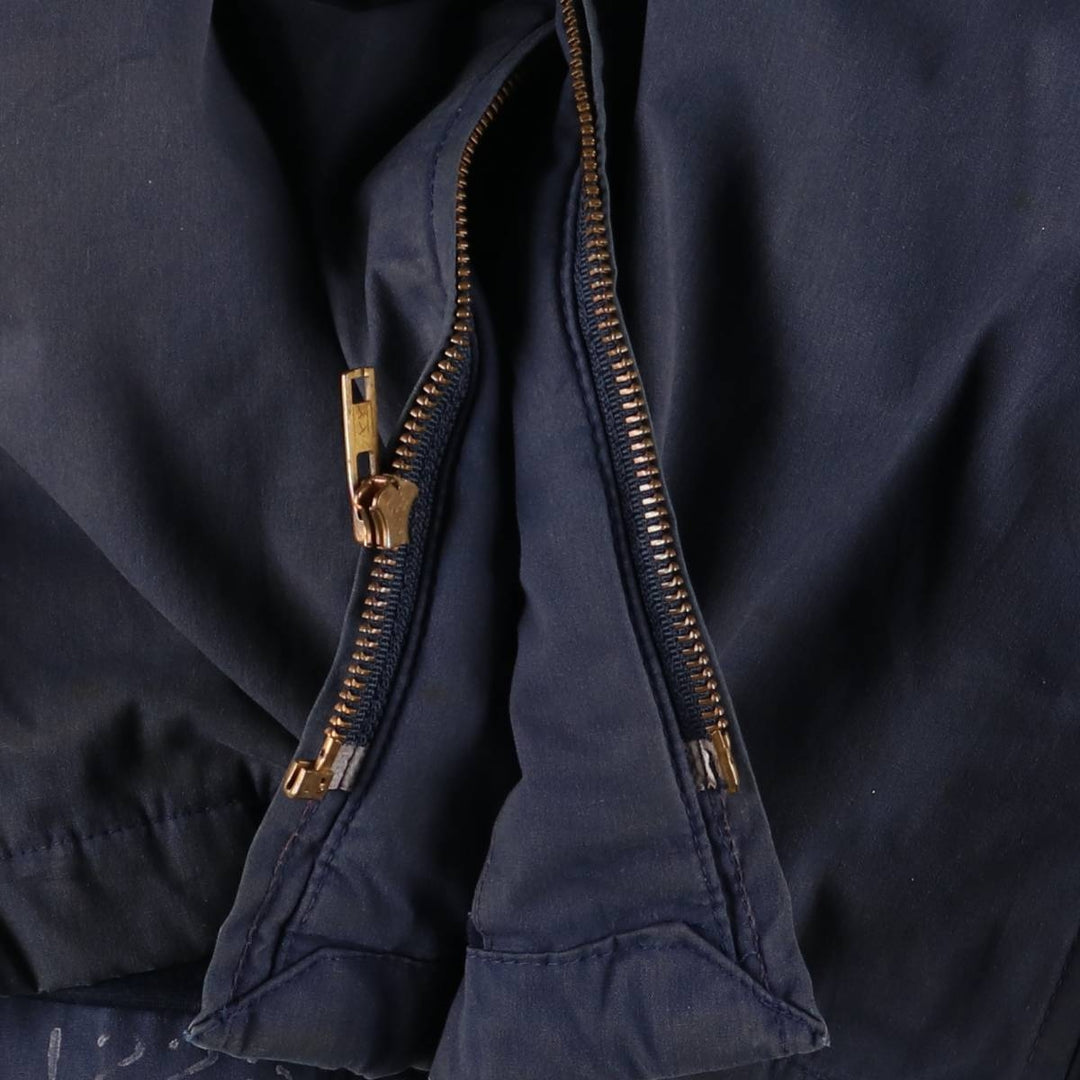 Vintage 1980'S Utility Jacket, Men's Blue, Made in USA, Size M polyester navy blue type Vintage Second Hand