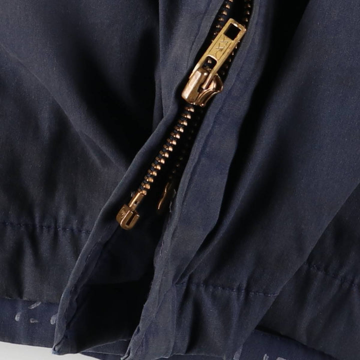 Vintage 1980'S Utility Jacket, Men's Blue, Made in USA, Size M polyester navy blue type Vintage Second Hand