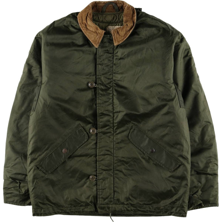 Authentic 1980'S US Navy Military Deck Jacket, Made in USA, Small, Men's Size Small, Vintage unclear Khaki type Vintage Second Hand