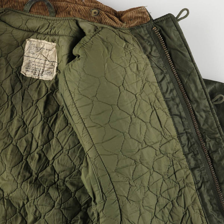 Authentic 1980'S US Navy Military Deck Jacket, Made in USA, Small, Men's Size Small, Vintage unclear Khaki type Vintage Second Hand