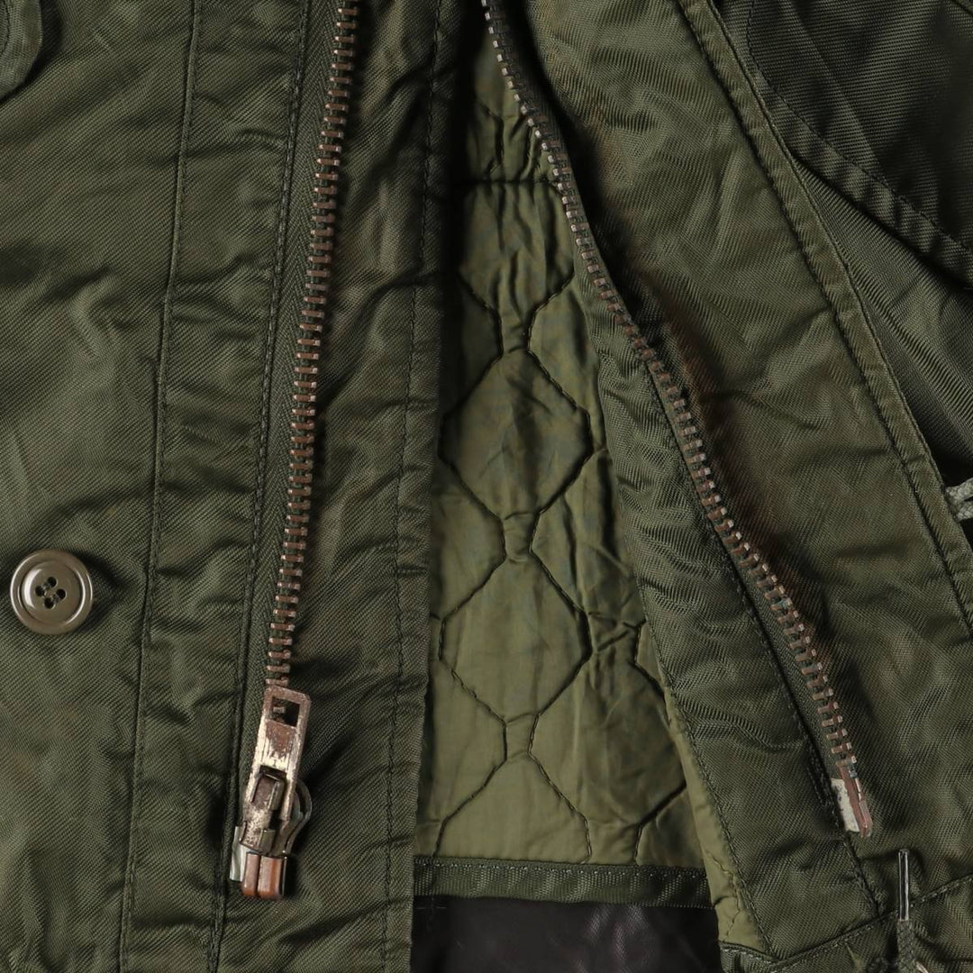 Authentic 1980'S US Navy Military Deck Jacket, Made in USA, Small, Men's Size Small, Vintage unclear Khaki type Vintage Second Hand