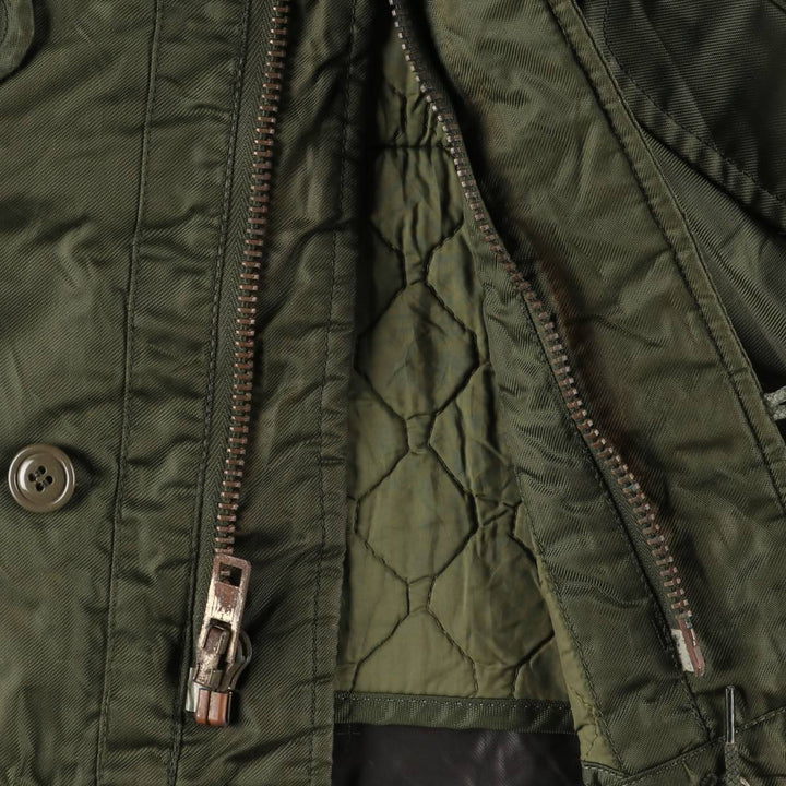 Authentic 1980'S US Navy Military Deck Jacket, Made in USA, Small, Men's Size Small, Vintage unclear Khaki type Vintage Second Hand