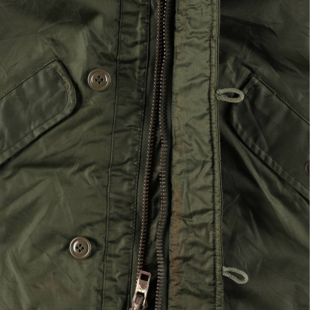 Authentic 1980'S US Navy Military Deck Jacket, Made in USA, Small, Men's Size Small, Vintage unclear Khaki type Vintage Second Hand