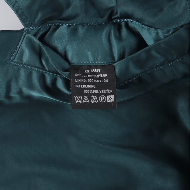 90'S civilian Alpha MA-1 style military flight jacket, men's size M, vintage Nylon Green type dark green Vintage Second Hand