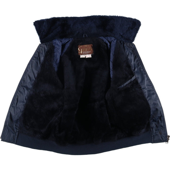 Civilian Spicer B-15 Type Military Flight Jacket, Men's Size Medium Nylon navy blue type Vintage Second Hand