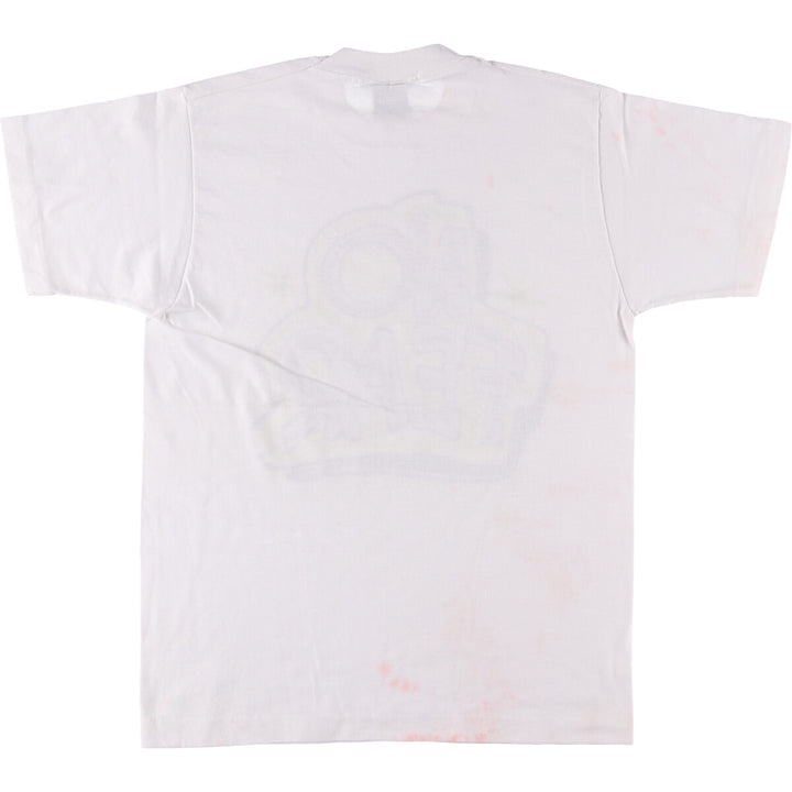 90'S Fruit of the Loom printed T-shirt, made in the USA, men's size M, vintage cotton white type Vintage Second Hand