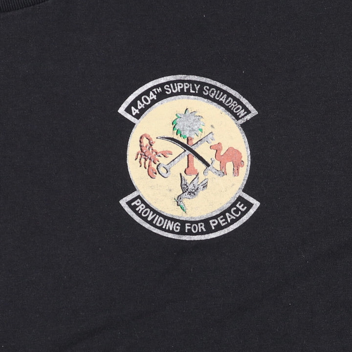 Vintage 90'S Hanes printed T-shirt, made in the USA, men's XL size cotton black type Vintage Second Hand