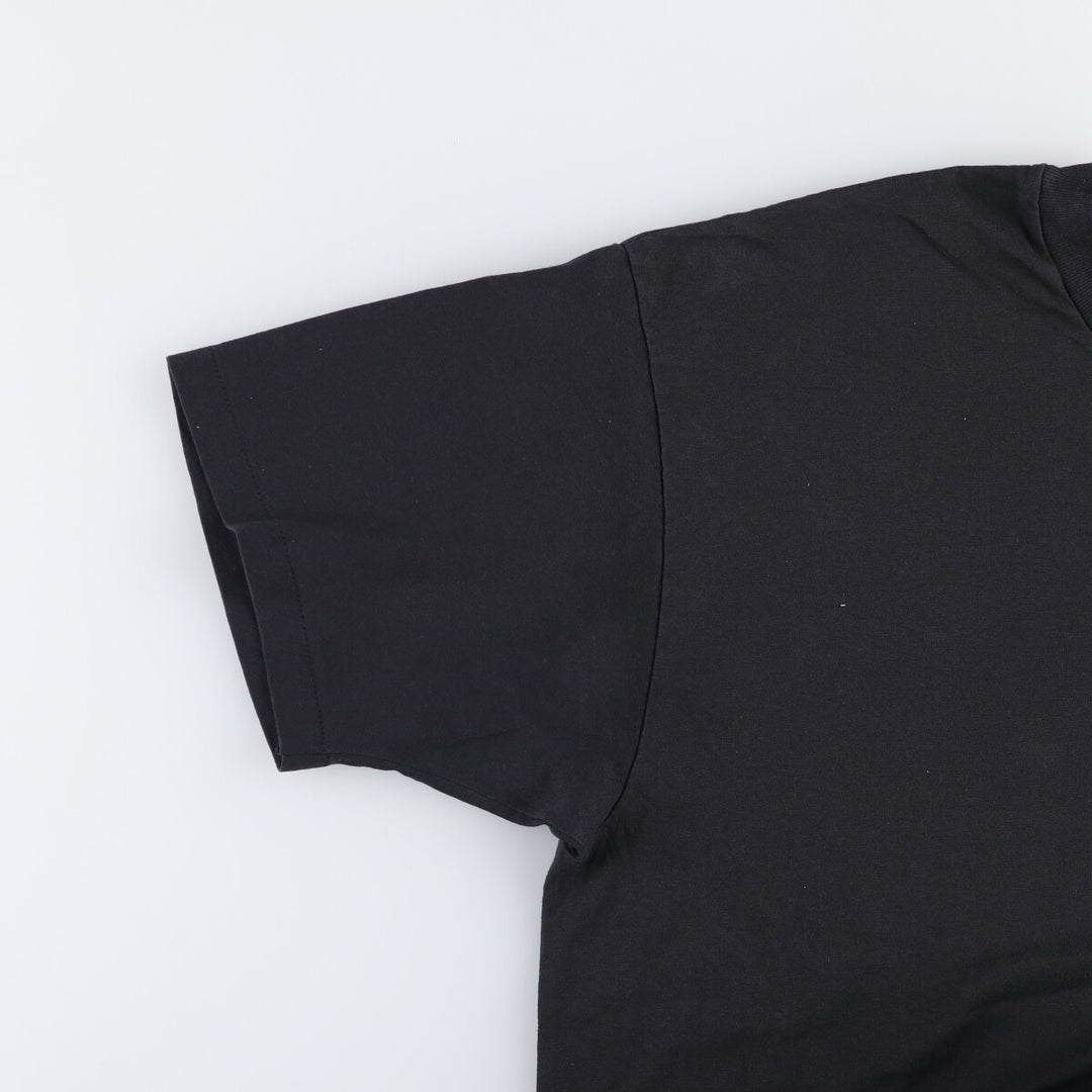 Vintage 90'S Hanes printed T-shirt, made in the USA, men's XL size cotton black type Vintage Second Hand