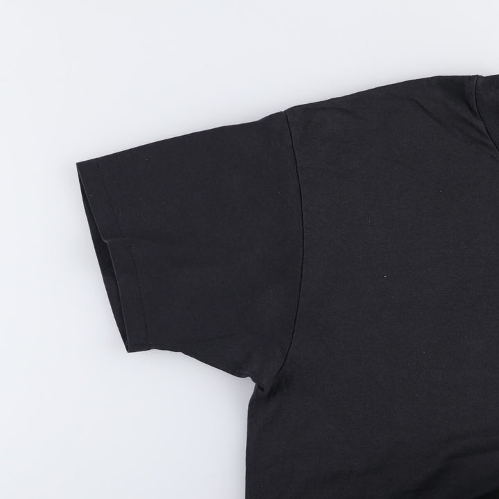 Vintage 90'S Hanes printed T-shirt, made in the USA, men's XL size cotton black type Vintage Second Hand